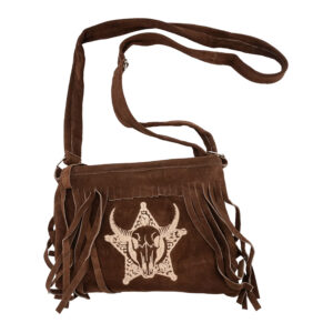 Ladies Bag Suede Dark Brown