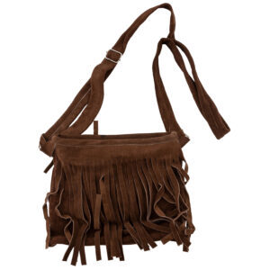 Ladies Bag Suede Dark Brown