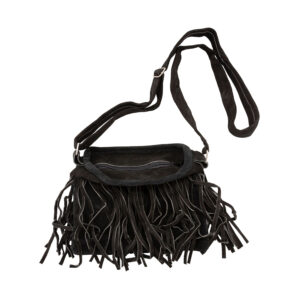 Ladies Bag Suede With Star Black