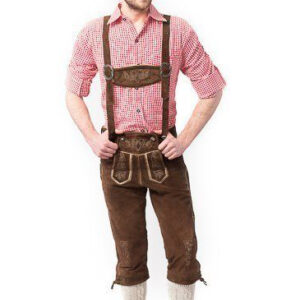 Lederhose Rudi Long Darkbrown