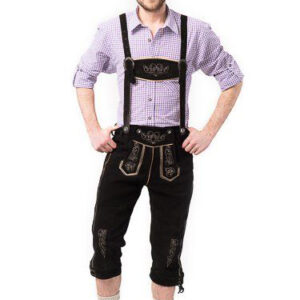 Lederhose Peter Long Black