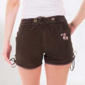 Ladies Tyrol Folklore Brown Lederhosen