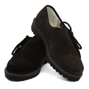 Brown Lederhosen Embroidery Shoes