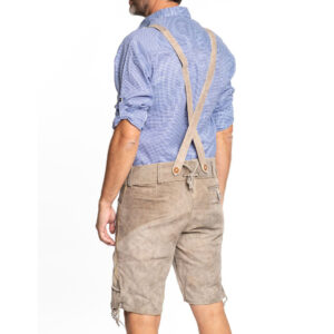 Lederhose Edelweiss Short Brown Deluxe
