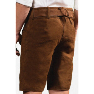 Lederhose Edelweiss Short Dark brown